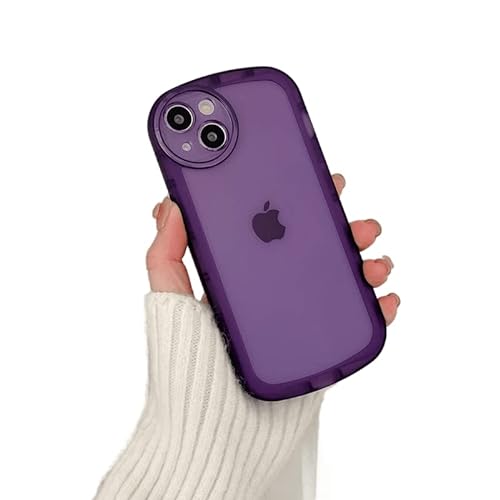 CLIPPER GUARDS Silikonowe etui zaprojektowane do iPhone 14 Plus, ulepszone etui na telefon komórkowy, miękka wyściółka z mikrofibry o przekątnej ekranu 16,7 cm, fioletowe