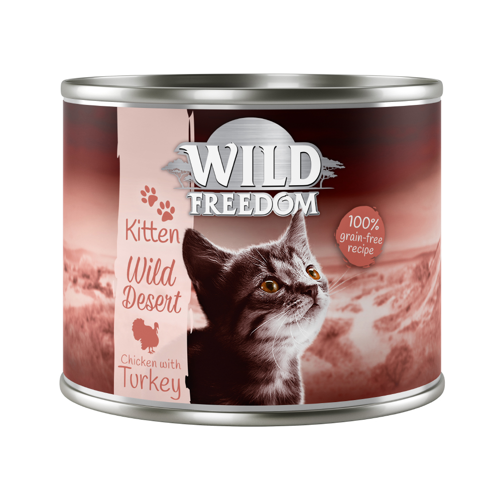 Wild Freedom Kitten, 6 x 200 g - Pakiet mieszany: 2 x Wild Desert, 2 x Wide Country, 2 x Golden Valley