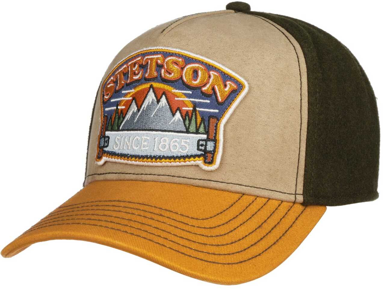 Czapka Trucker Hacksaw by Stetson, beżowy, One Size