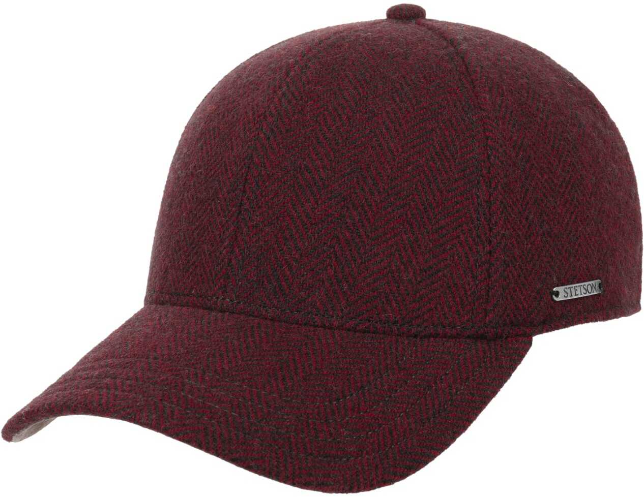 Czapka Plano Wool by Stetson, ciemnoczerwony, M (56-57 cm)