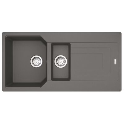 Franke Urban UBG 651-100 GSC Zlewozmywak granitowy półtorakomorowy 100x50 cm kamienny szary 114.0687.303