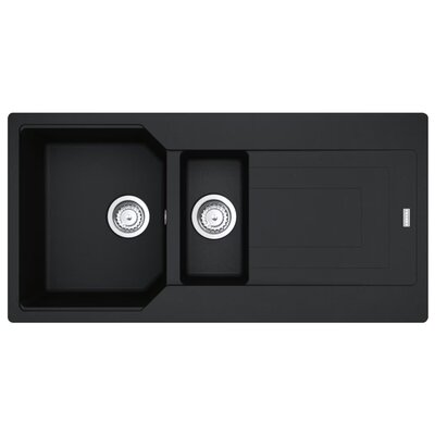 Franke Urban UBG 651-100 GSC Zlewozmywak granitowy półtorakomorowy 100x50 cm onyx 114.0687.300