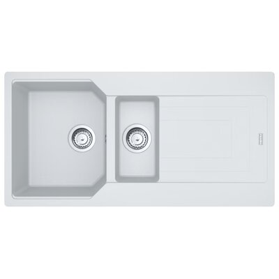 Franke Urban UBG 651-100 GSC Zlewozmywak granitowy półtorakomorowy 100x50 cm biały polarny 114.0687.302