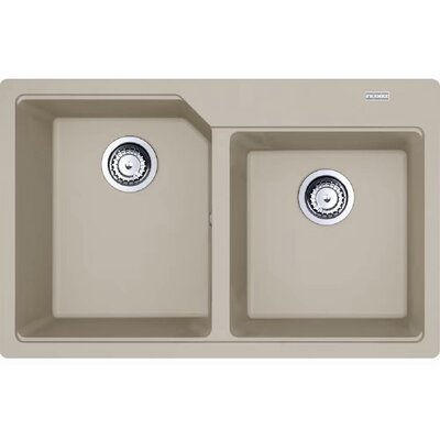 Franke Urban UBG 620-36-33 GSC Zlewozmywak granitowy dwukomorowy 78x50 cm orzechowy 114.0687.306