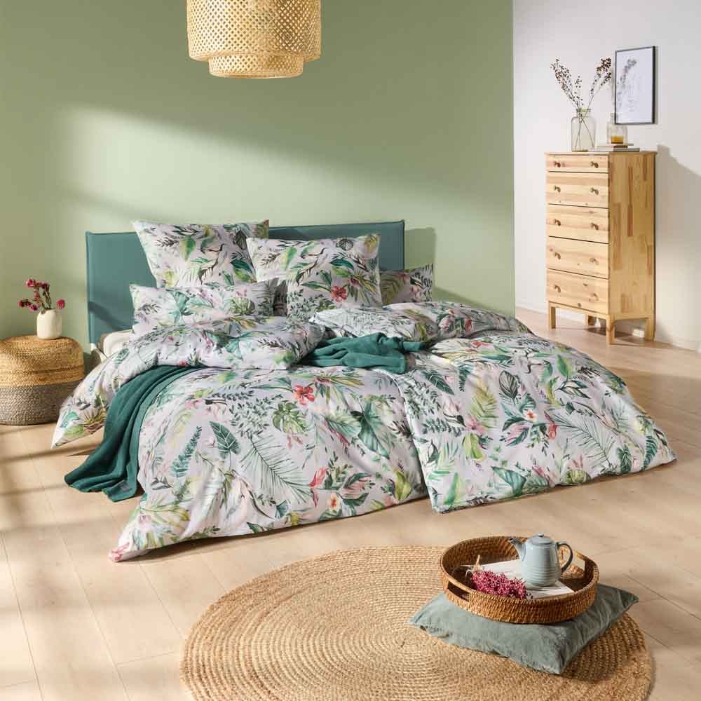 Pościel Mako Satin Benice 7591/915 Dd : Kolor - 915/platin, Wymiary - 160/200+2X70/80+2X40/40