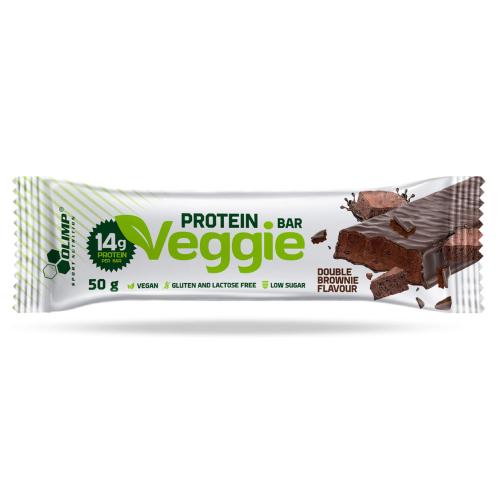 OLIMP Baton wysokobiałkowy Veggie Protein Bar Duble Brownie, 50g