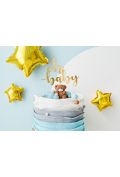 topper na tort oh baby złoty 25cm