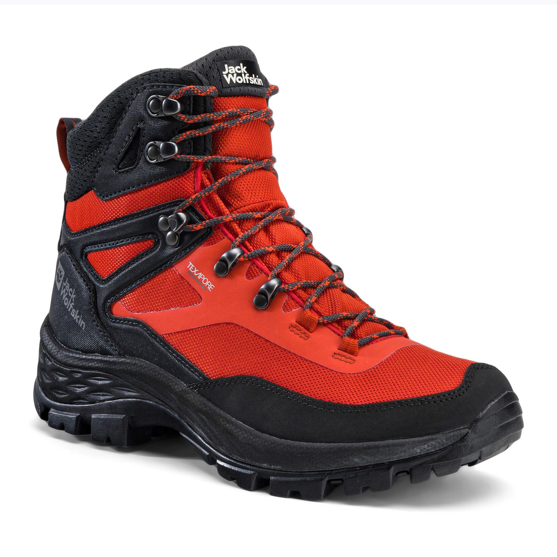Jack Wolfskin Męskie buty trekkingowe Rebellion Guide Texapore Mid M, Orange Phantom, 44.5 eu