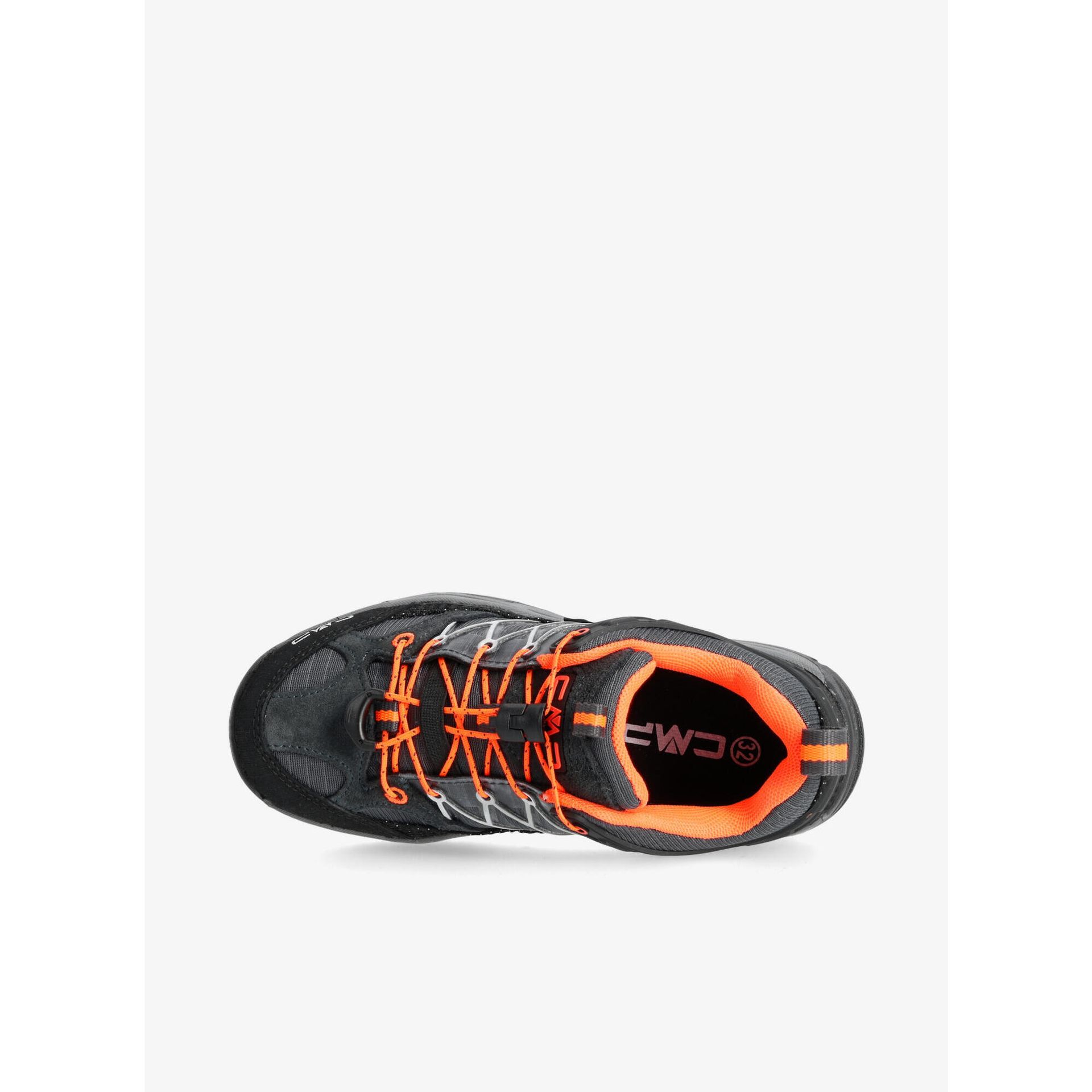 CMP Nightmare Low Trekking Shoe Wp unisex – buty do chodzenia dla dzieci, Antracyt błyskawica pomarańczowy, 33 EU