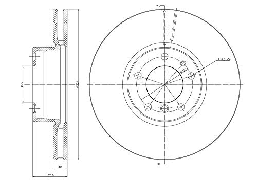 METELLI Tarcza hamulcowa 23-0693C
