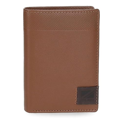 Pepe Jeans Topper Portfolio z portmonetką Brązowy 8,5x11,5x1 cms Skóra, Brązowy, Talla única, Portfolio pionowe z toreb