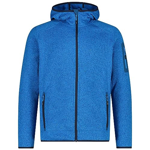 CMP męska kurtka Knit-Tech ze stałym kapturem, River-Petrol, 54