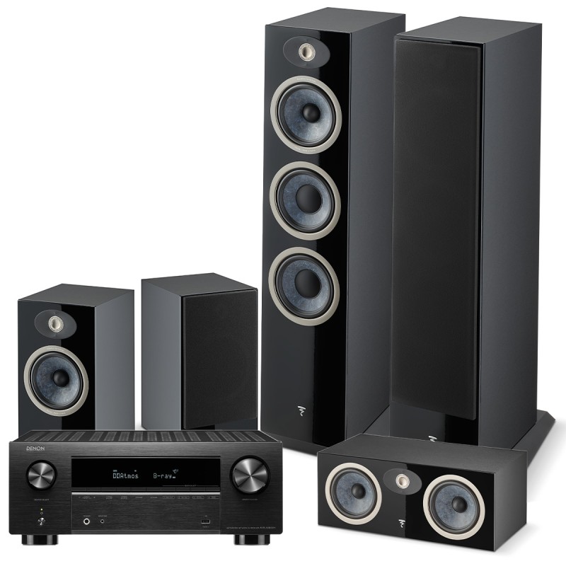 Kino domowe: Denon AVR-X2800H + Focal THEVA N2/N1/CENTER, Kolor: Dark Wood