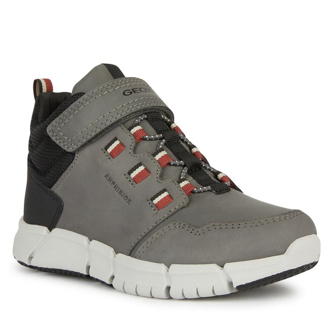 Kozaki Geox J Flexyper Boy B Abx J949XA 032FU C1102 D Grey/Dk Red