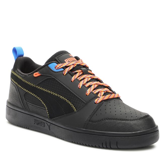 Sneakersy Puma Rebound v6 Low Open 393581 01 Puma Black-Yellow Sizzle-Hot Heat-Ultra Blue
