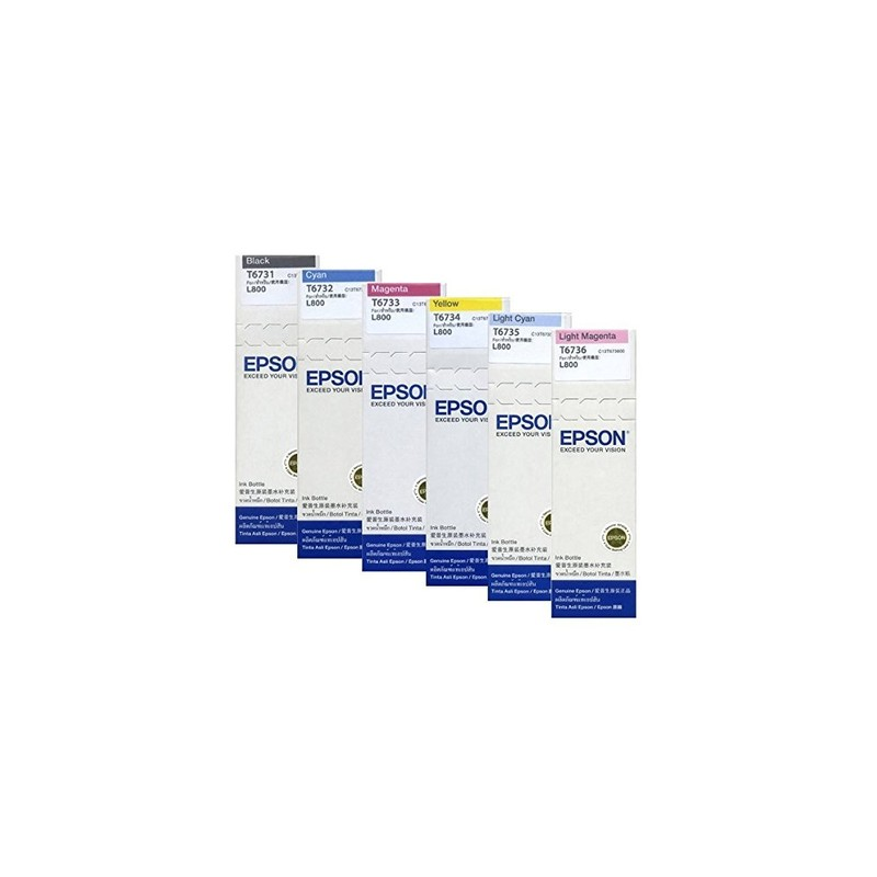 Tusz Epson T673 CMYBKLMLC Oryginał Komplet