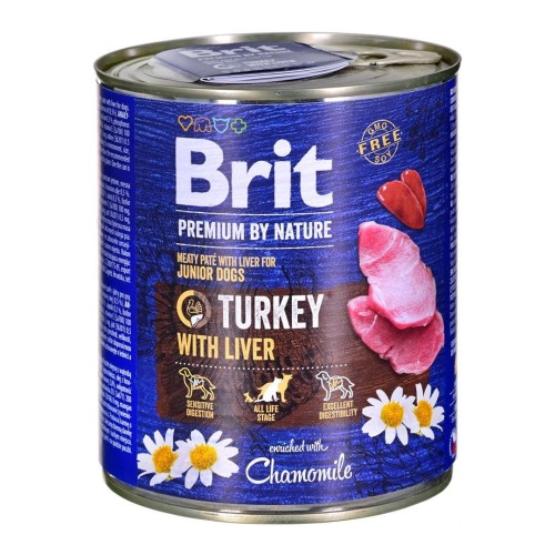 Premium By Nature Turkey&Liver dla psów 800g