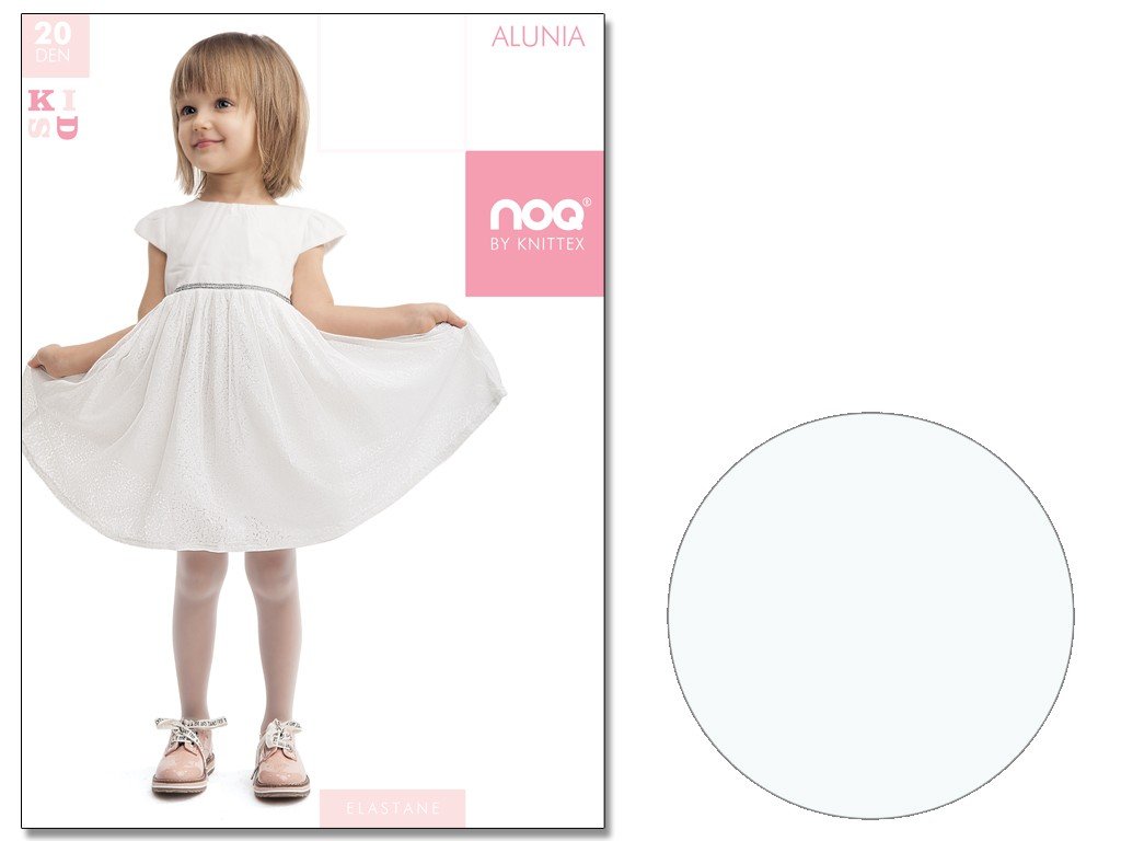 Cienkie Rajstopy Dziecięce Alunia Małe Rozmiary 68-74 Perle