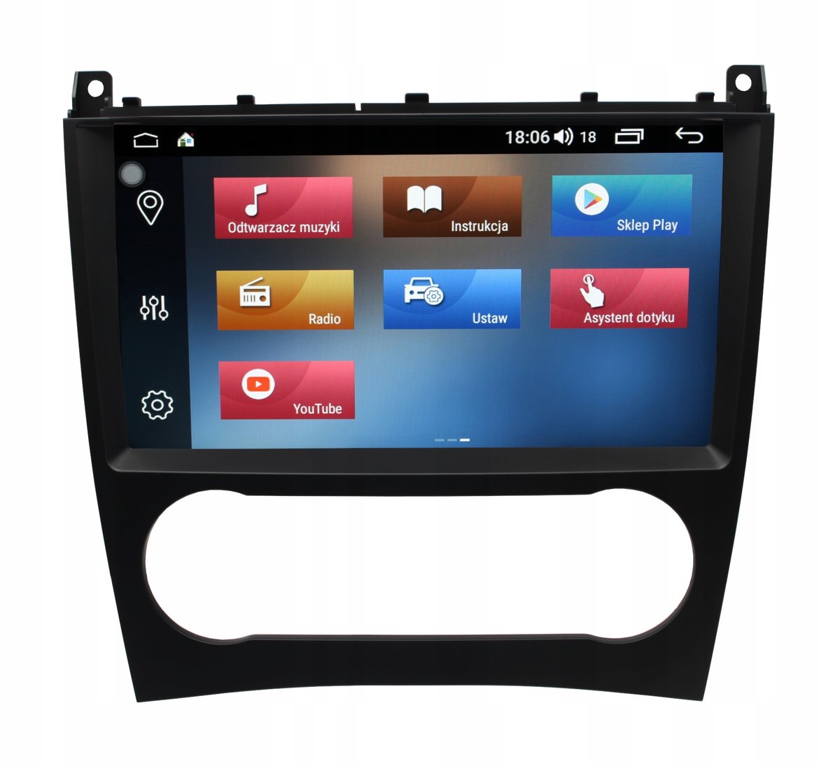 RADIO NAWIGACJA GPS MERCEDES C KLASA 2004-2007