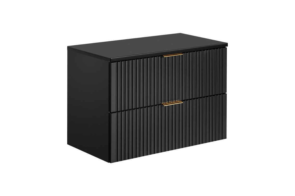 Comad ADEL BLACK Szafka podumywalkowa 80 cm Czarny Mat 82-80-B-2S