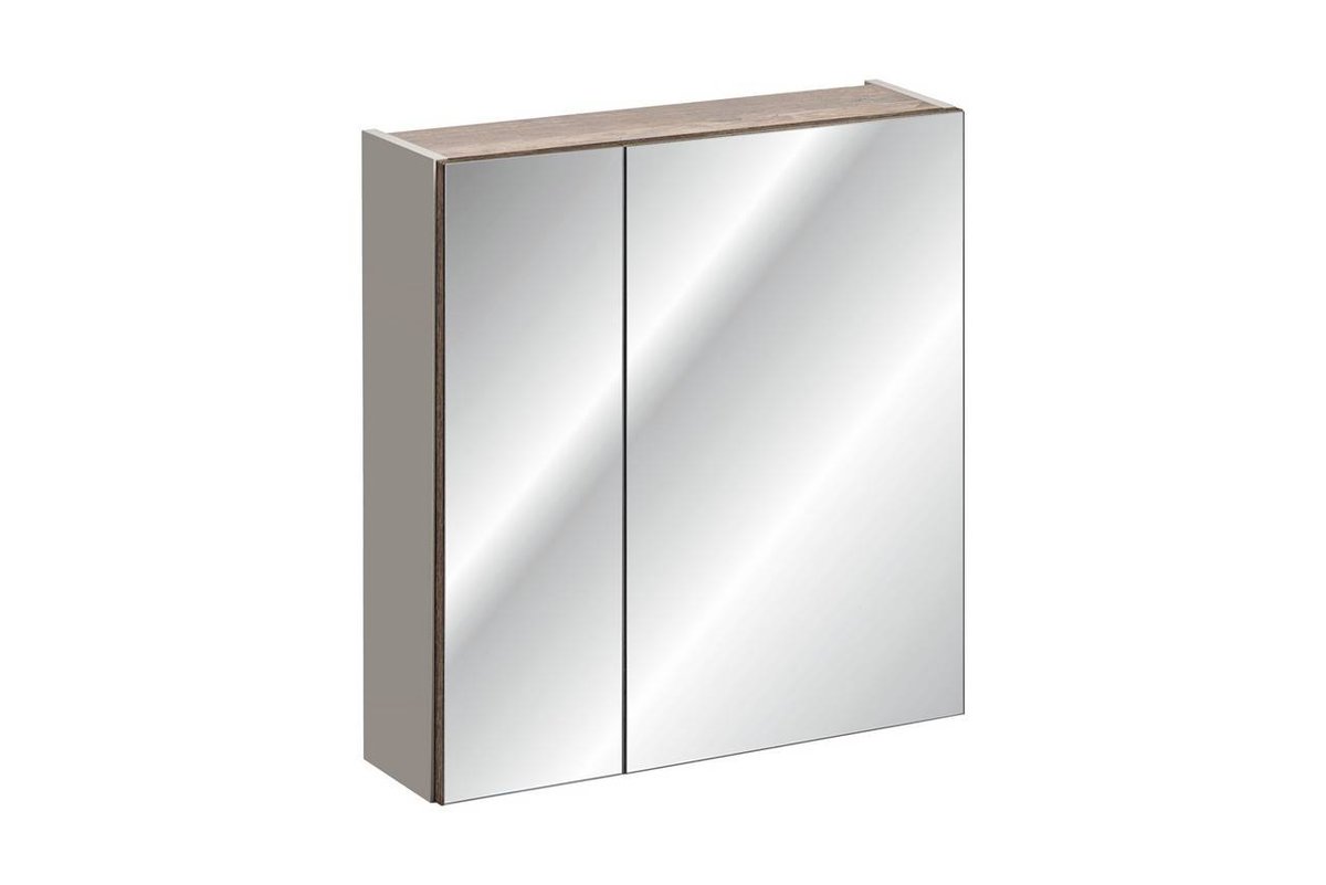 Comad SANTA FE TAUPE 84-80-A-2D Szafka z lustrem 80cm Szary Krzemowy