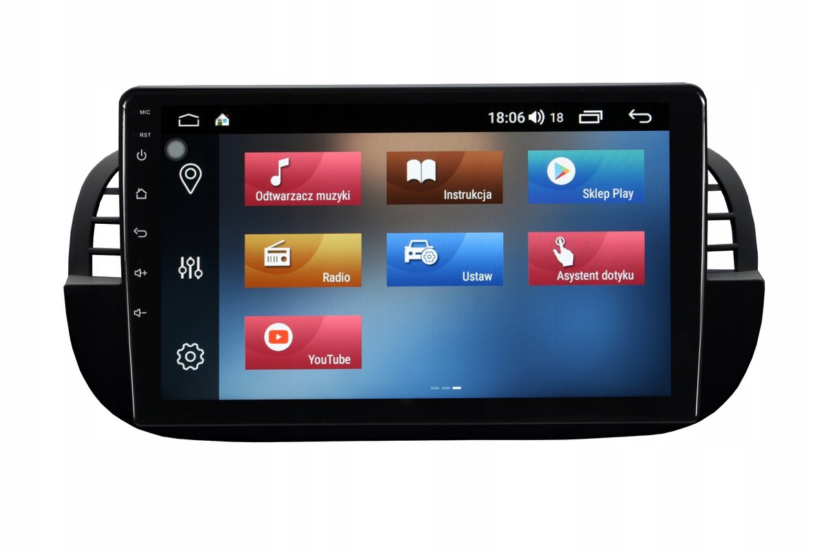 RADIONAWIGACJA GPS FIAT 500 2007-2014 ANDROID