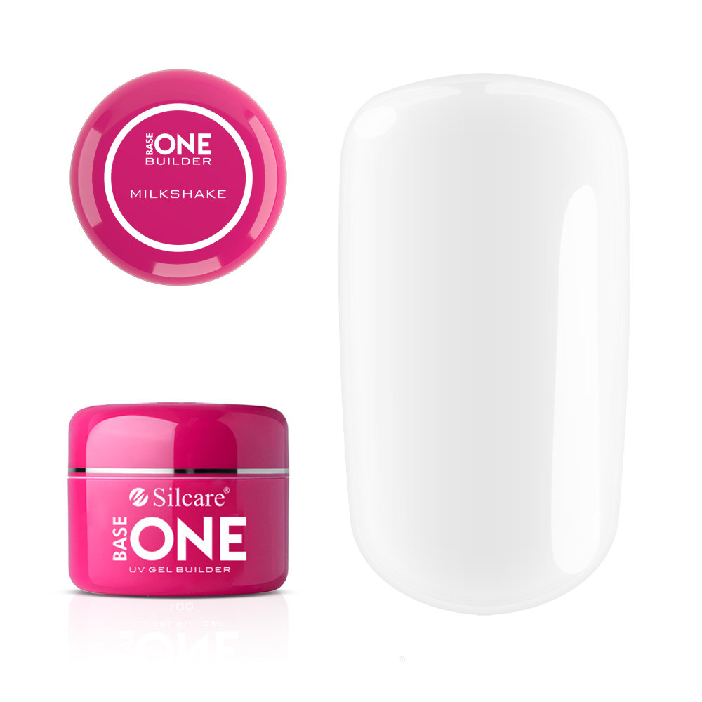 Silcare Base One Builder Gel UV żel budujący do paznokci Milkshake 50g