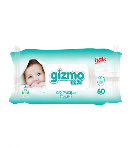 Gizmo - Chusteczki Nawilżane Dla Dzieci BABY 60 Sztuk 8681020801635