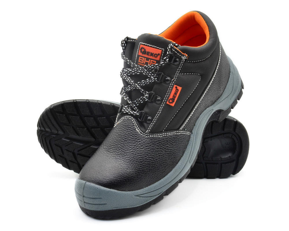 BUTY ROBOCZE OCHRONNE SKÓRZANE GEKO G90518-46 S1P/SRC ROZMIAR 46 WYSOKIE
