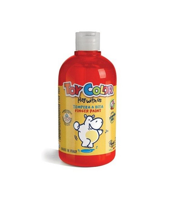 Farba do malowania palcami Toy Color 500ml czerwona