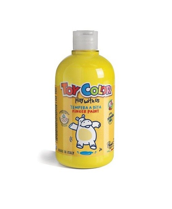 Farba do malowania palcami Toy Color 500ml żółta