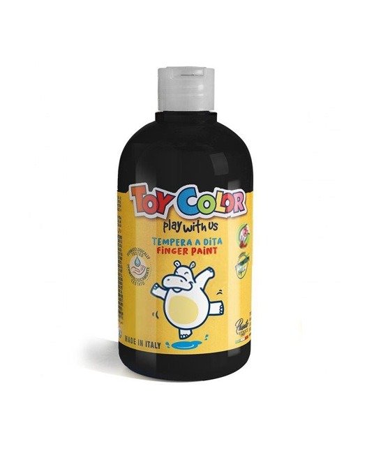 Farba do malowania palcami Toy Color 500ml czarna