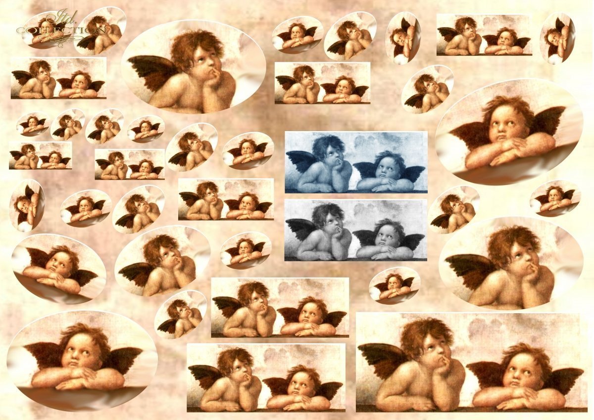 PAPIER DECOUPAGE KLASYCZNY A4 ITD. COLLECTION D0103M