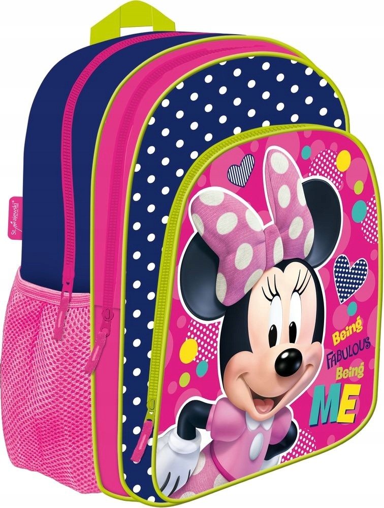 Plecak szkolny dla dziewczynki Myszka Minnie dwukomorowy