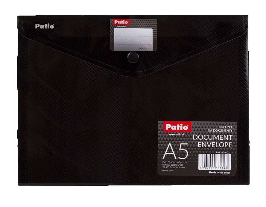 KOPERTA NA DOKUMENTY A5 PATIO PAT3139/01 CZARNA