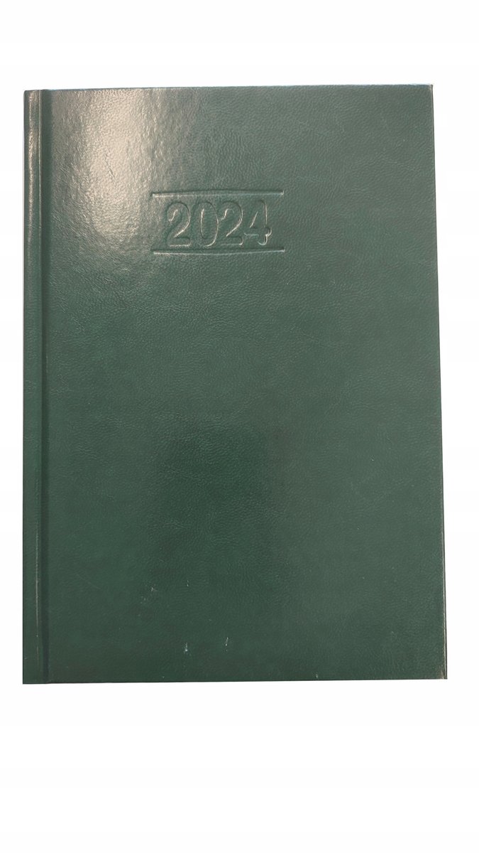 Kalendarz Info A5 2024 Zielony Kreska