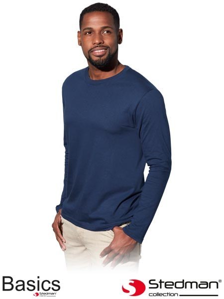KOSZULKA Z DŁUGIM RĘKAWEM STEDMAN BASICS 2XL GRANATOWA