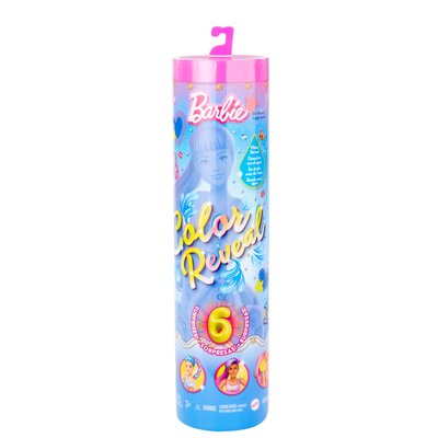 Barbie, Color Reveal, Totalny Dżins, lalka niespodzianka z akcesoriami, 1 szt.