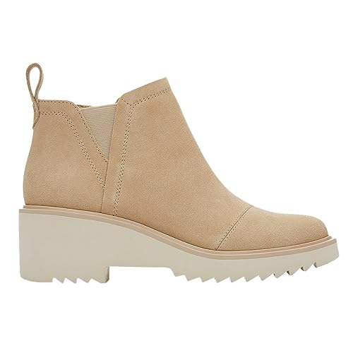 TOMS Damskie botki Maude, Zamsz owsiany, 38.5 EU