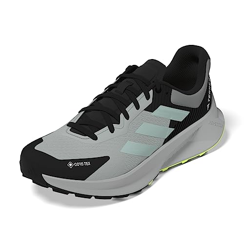 adidas Terrex Soulstride Flow GTX, Shoes-Low (Non Football) Mezczyzni, Wonder Silver Semi Flash Aqua Lucid Lemon, 38.5 EU