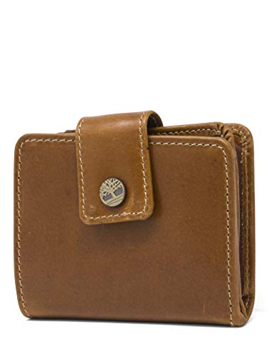 Timberland Damski skórzany portfel RFID Small Indexer Billfold, Koniak, One Size