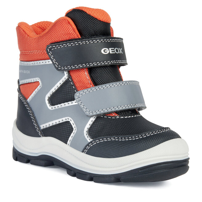 Śniegowce Geox B Flanfil Boy B Abx B263VD 0CEFU C0038 S Black/Orange