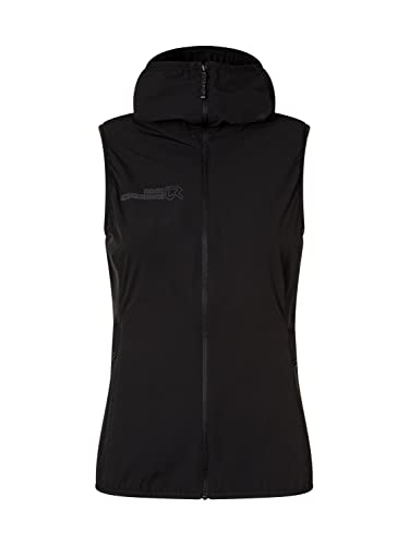 Rock Experience REWV00701 SOLSTICE 2.0 HOODIE SOFTSHELL Damska kamizelka sportowa CAVIAR S