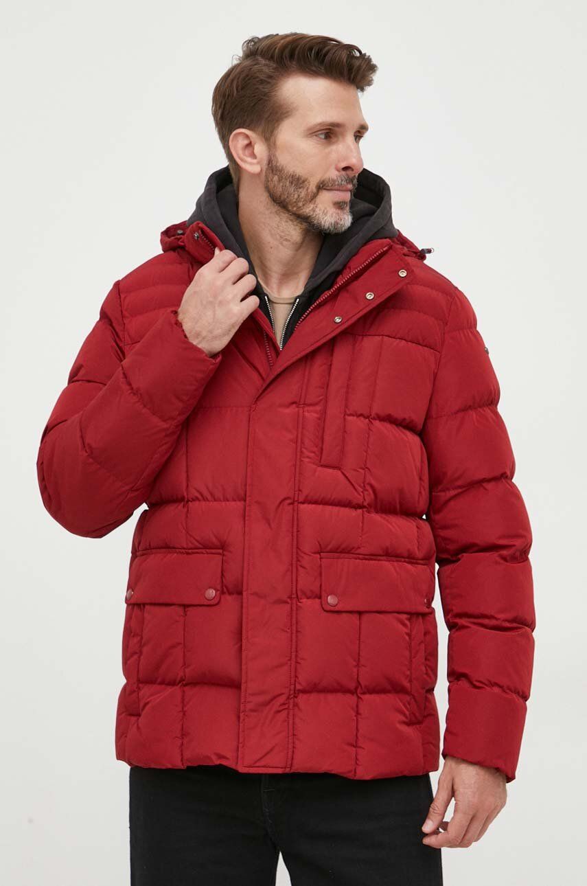 Geox kurtka męska kolor czerwony zimowa