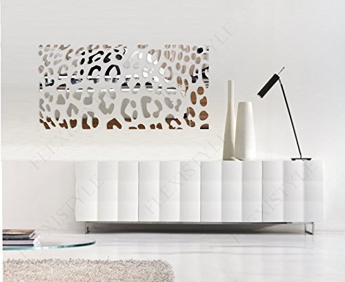 FLEXISTYLE Duże lustro ścienne akrylowa dekoracja leopard 140 x 70 cm