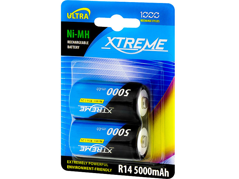 Xtreme Akumulator R14 Ni-MH 5000mAh 2 SZTUKI 82-603