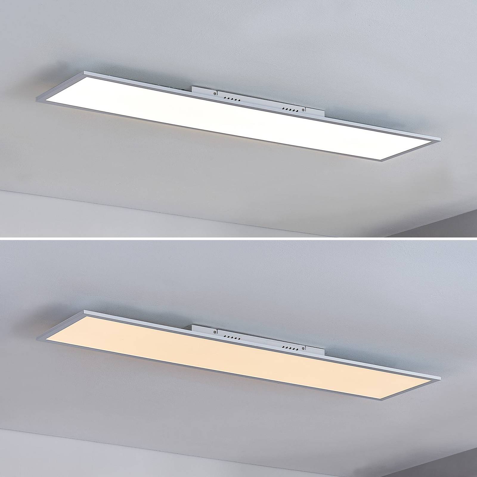 Panel LED Lindby Lamin, biały, 120 cm, aluminium, CCT, pilot