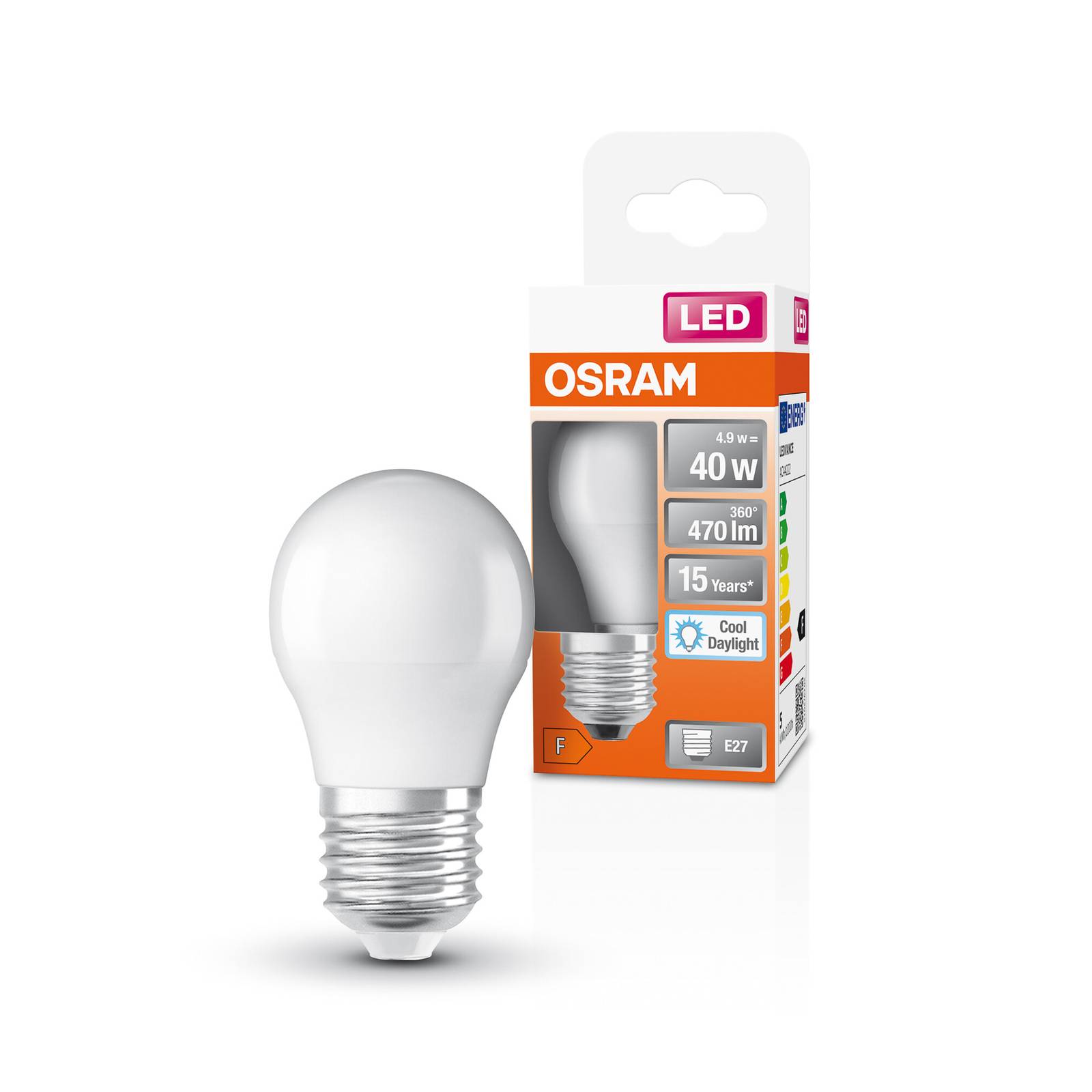OSRAM Star żarówka LED E27 4,9W 470lm 6 500 K mat
