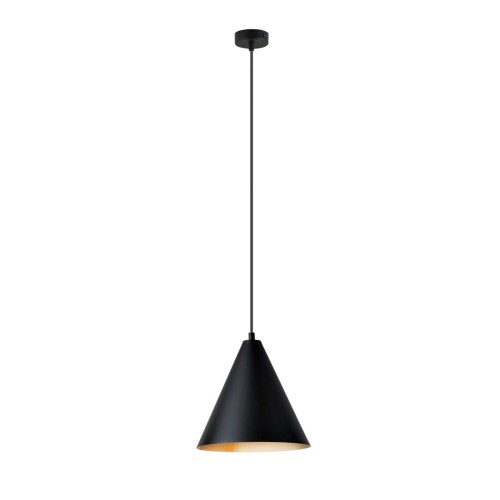 Rebel lampa wisząca 1xE27 czarna/złota 1271/1