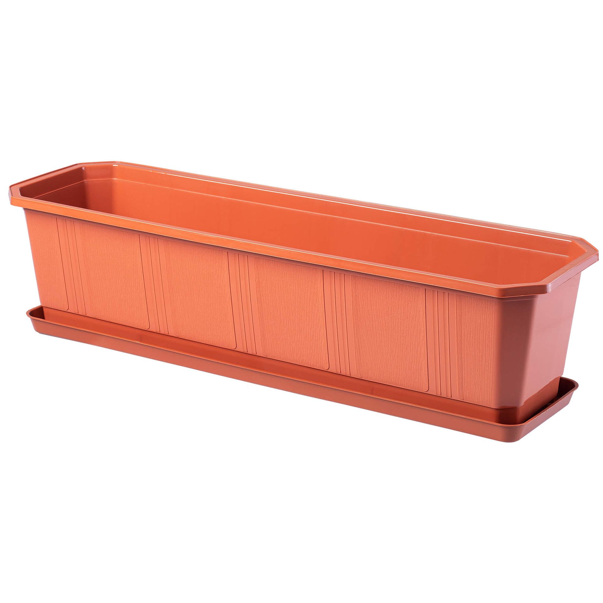 Skrzynka balkonowa 60 cm, terrakota